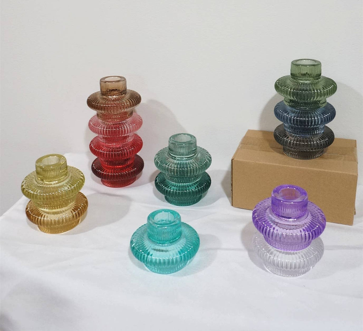 Taper/Tea Light Candlesticks, Stackable/Revers CandleHolders