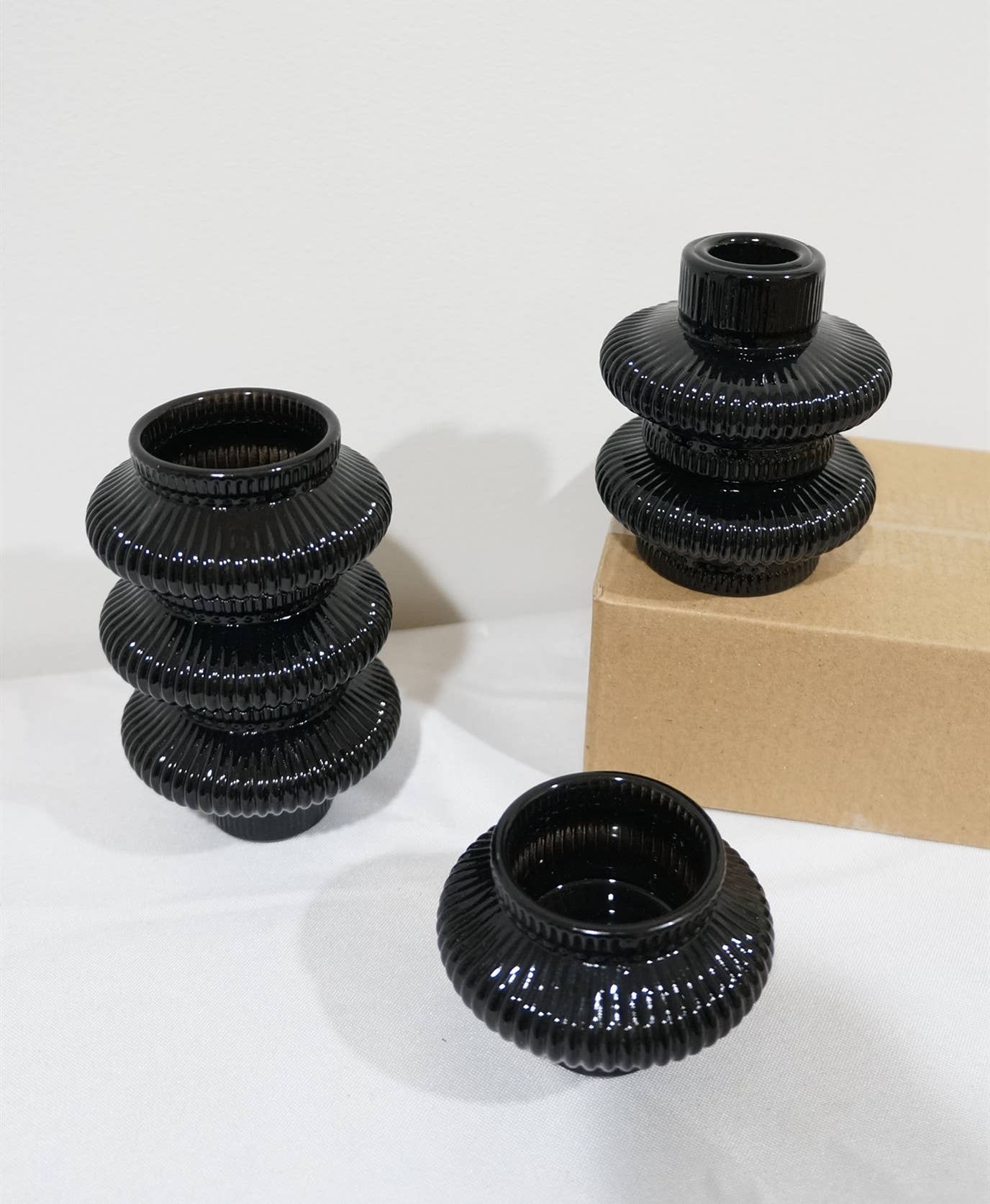 Taper/Tea Light Candlesticks, Stackable/Revers CandleHolders