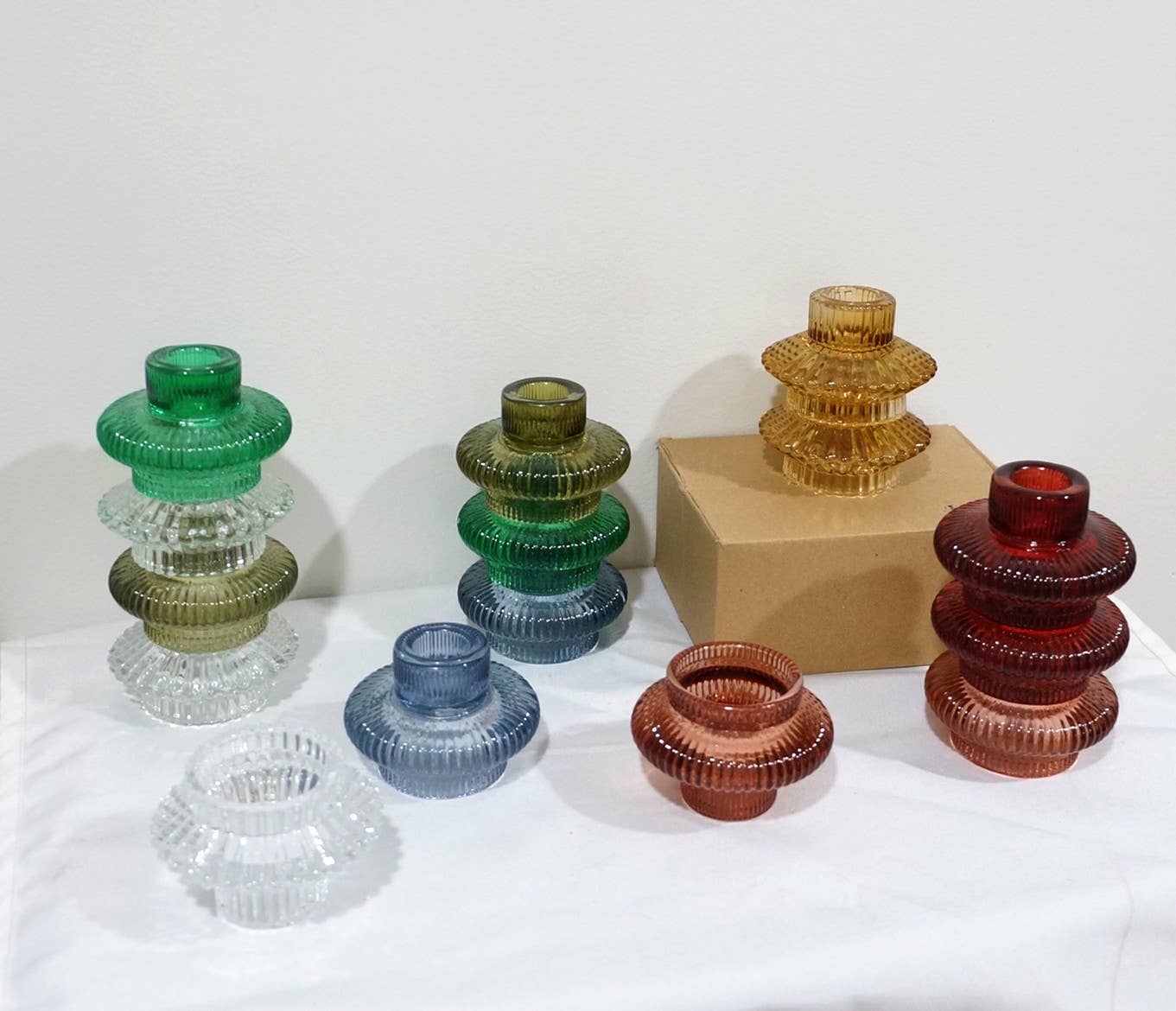 Taper/Tea Light Candlesticks, Stackable/Revers CandleHolders