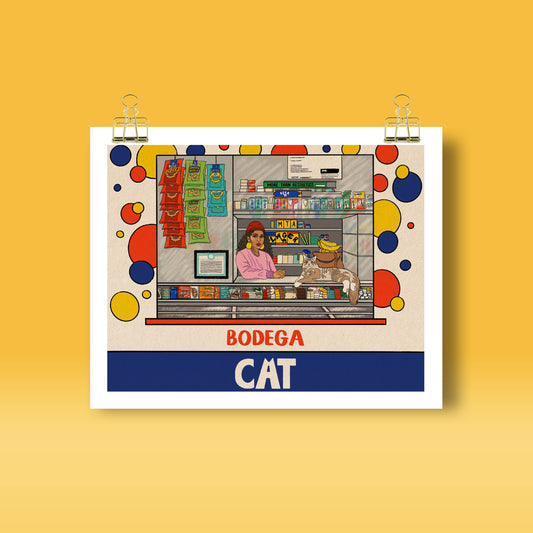 Bodega Cat 8x10" Art Print