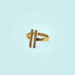 Open Bars Ring - Recycled Brass