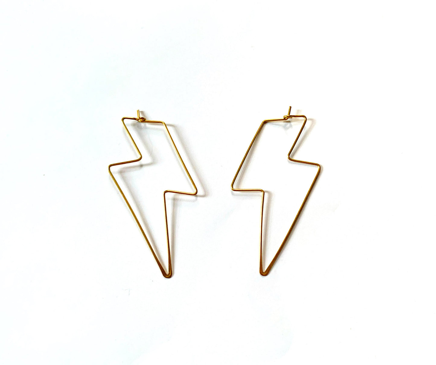 Light Em Up brass Earrings